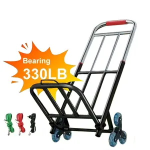 【AAA】Heavy-Duty Foldable Hand Truck Featuring Adjustable Buckles, Stair-Climbing Wheels, And A Portable Lifting Design Ideal for Shopping And Transport; Suitable for Hauling, Stair Climbing, And Grocery Runs A Perfect Gift for Mother's Day Or Easter.