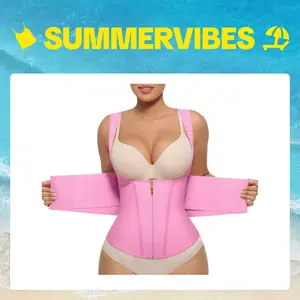 FeelinGirl#Live Stream#Summervibes Plus Size Waist Trainer OutdoorFun Vest  Womenswear Comfort Straps matt waist Spandex Day Waist Trainer Everyday Belts