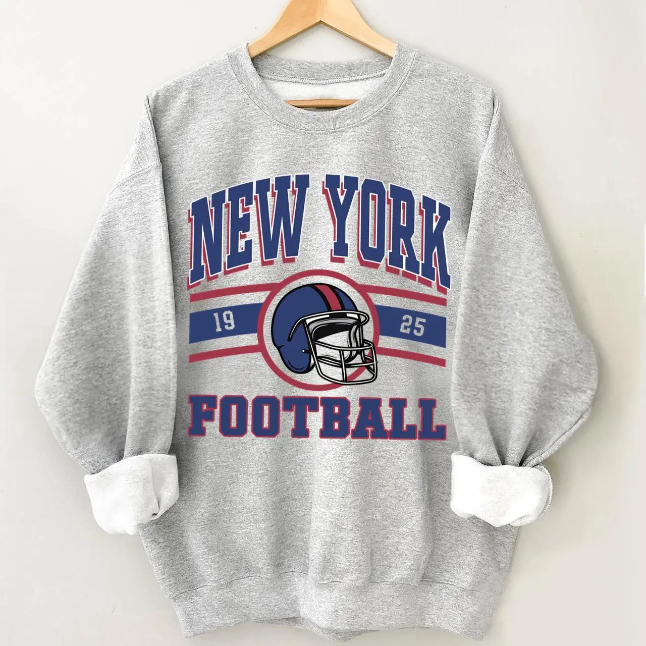 Vintage Y2k Giant Retro Football Sweatshirt, Giant Football Fan Gifts Sweatshirt, Unisex Gifts For Football Fan