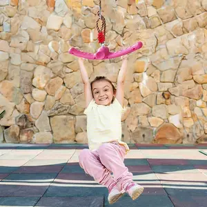 360° Twister Swing Set, Adjustable Handle & Slackline Attachments, Indoor & Outdoor Playground Swing for Kids, Backyard Training, Doorway Fun, Outdoor Play Equipment