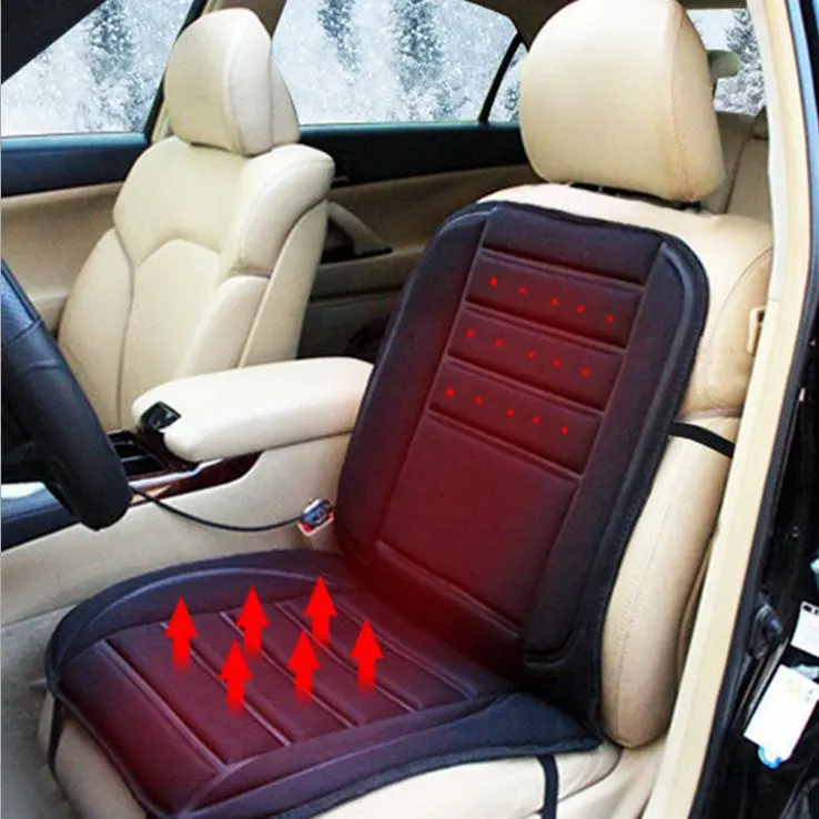 Car Heating Cushion, Automotive Seat Cushion Accessory with Heating Pad, Instant Warmth, Soft Material, 12V Power Input, Comfortable and Soft Design