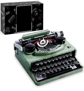 2079 pieces, The Vintage Writing Machine, Original Gift, Creative Hobby Kits for Adults, Building Set