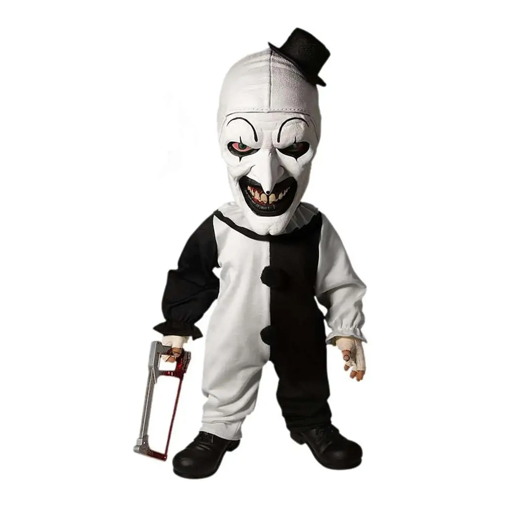 Terrifier Art the Clown 15-Inch MDS Mega Scale Action Figure with Sound, Articulated Pose & Character Doll Action Figure Variant, Articulated Pose Action Figures