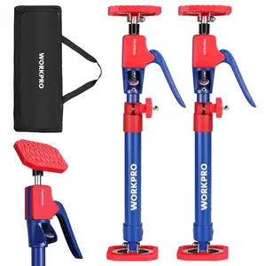 #Summervibes WORKPRO Cabinet Jack Support Pole, Steel Telescopic Quick Support Rod Adjustable 3rd Hand Support System with 154 lbs Capacity for Cabinet Jack, Drywall Jack& Cargo Bars, 2-Pack