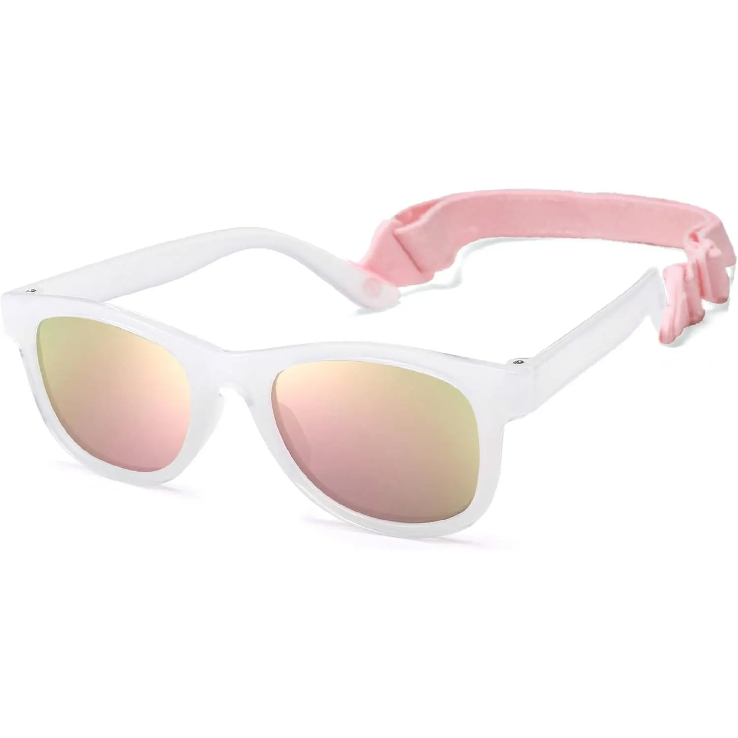 ST-02  Polarized Sunglasses for Baby with Strap 100% UV Protection Shades for Toddler Age 0-24 Months