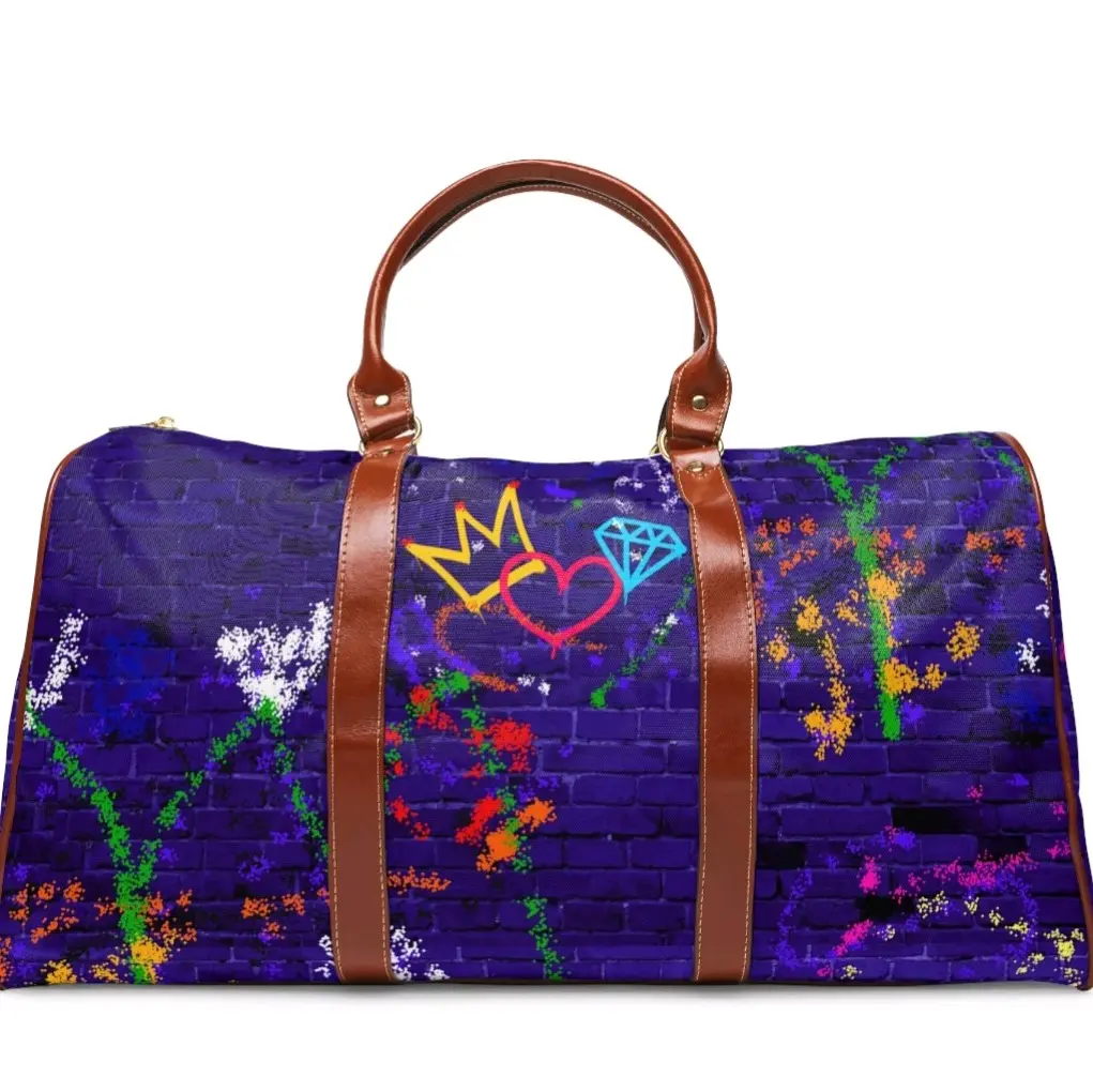 Graffitti Weekender Travel Tote - High-Grade Fabric, Adjustable Shoulder Strap, Resilient Handle, Multiple Compartments, Comfortable & Customizable for Weekend Getaways