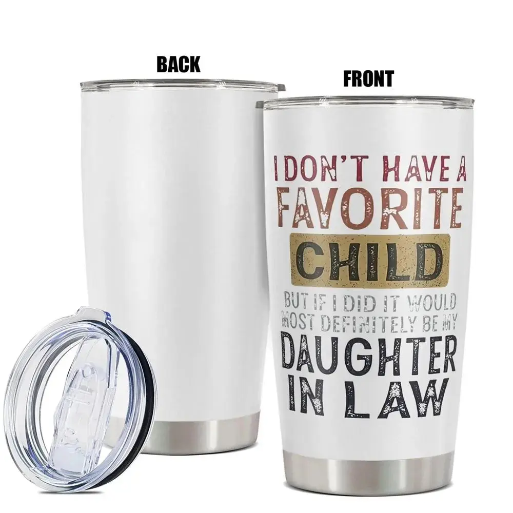 20oz Tumbler, Insulated Coffee Tumbler, Vacuum Insulated Tumbler, Thermo Tumbler, 1pc Gift, Stainless Steel Cup, Insulated and Durable, perfect gift for Daughter-in-law from mother-in-law, great for hot/cold beverages, Stainless Steel Drinkware