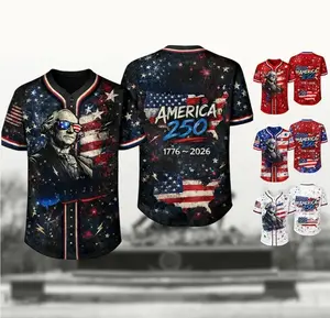 American Eagle Patriotic Baseball Jersey, 4th Of July Classic Casual Top, America 250 Anniversary Full-Print Outfit, National Pride Apparel for Sports Fans # TikTokMadeMeBuyIt # July4th # FanWear # PatrioticStyle # USA250 # AmericanEagle