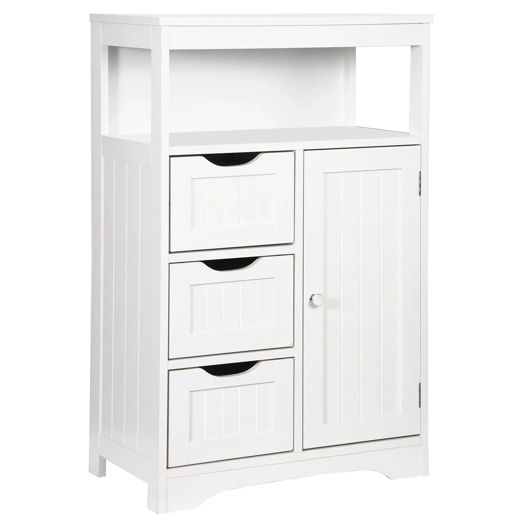 Segawe 3-Drawer MDF Bathroom Floor Cabinet - Cupboards Cabinets, Modern Storage, Multi Layer, Simple Style, Space-Saving Home Decor, Apartment Organizer