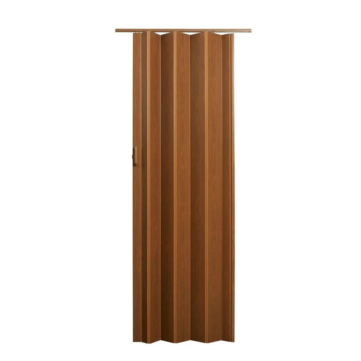 Spectrum Encore Vinyl Accordion UV Patio Door (ENC3680FEC) - 36x80 in., Fruitwood Finish, Double Wall, Energy Efficient, Scratch Resistant Vinyl Panels, Includes Hardware, Uv Patio Doors