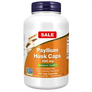 Psyllium Husk Fiber Capsules 500mg | Natural Soluble Fiber Supplement for Digestive Wellness and Daily Routine Support