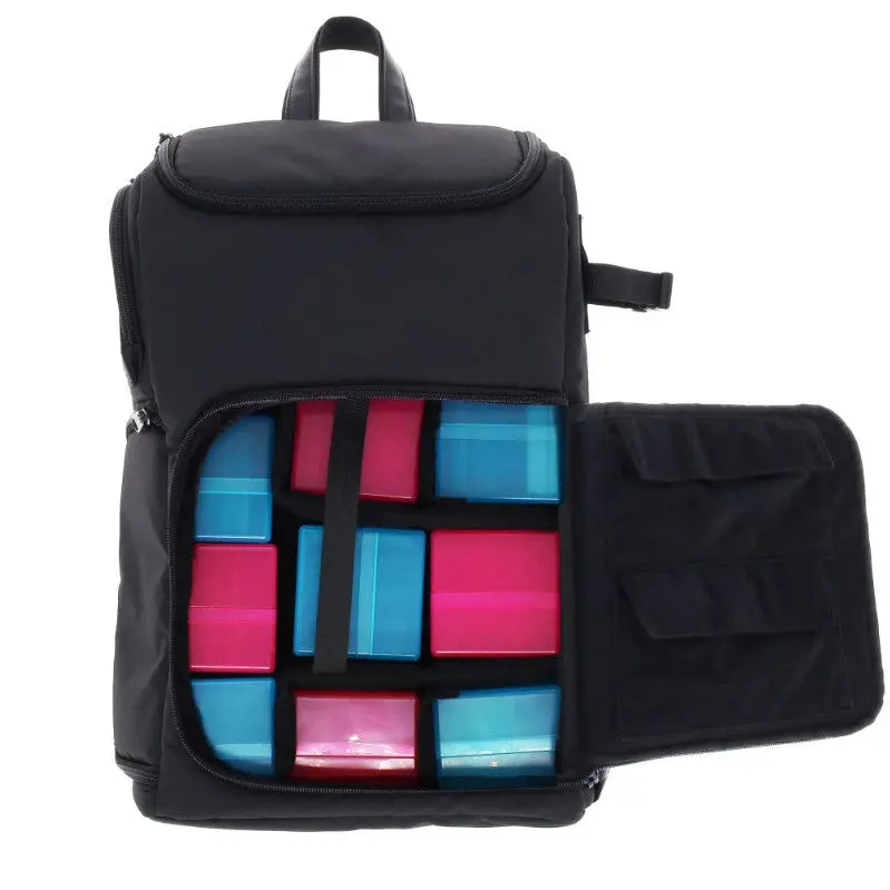 TCG & Sports Card Carrying Backpack, Functional Luggage Bag for Collectible Card Storage Durable Organize Gaming Trading Card Game
