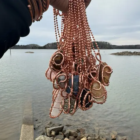 Abundance Attractor Copper Necklace by Sol Visions