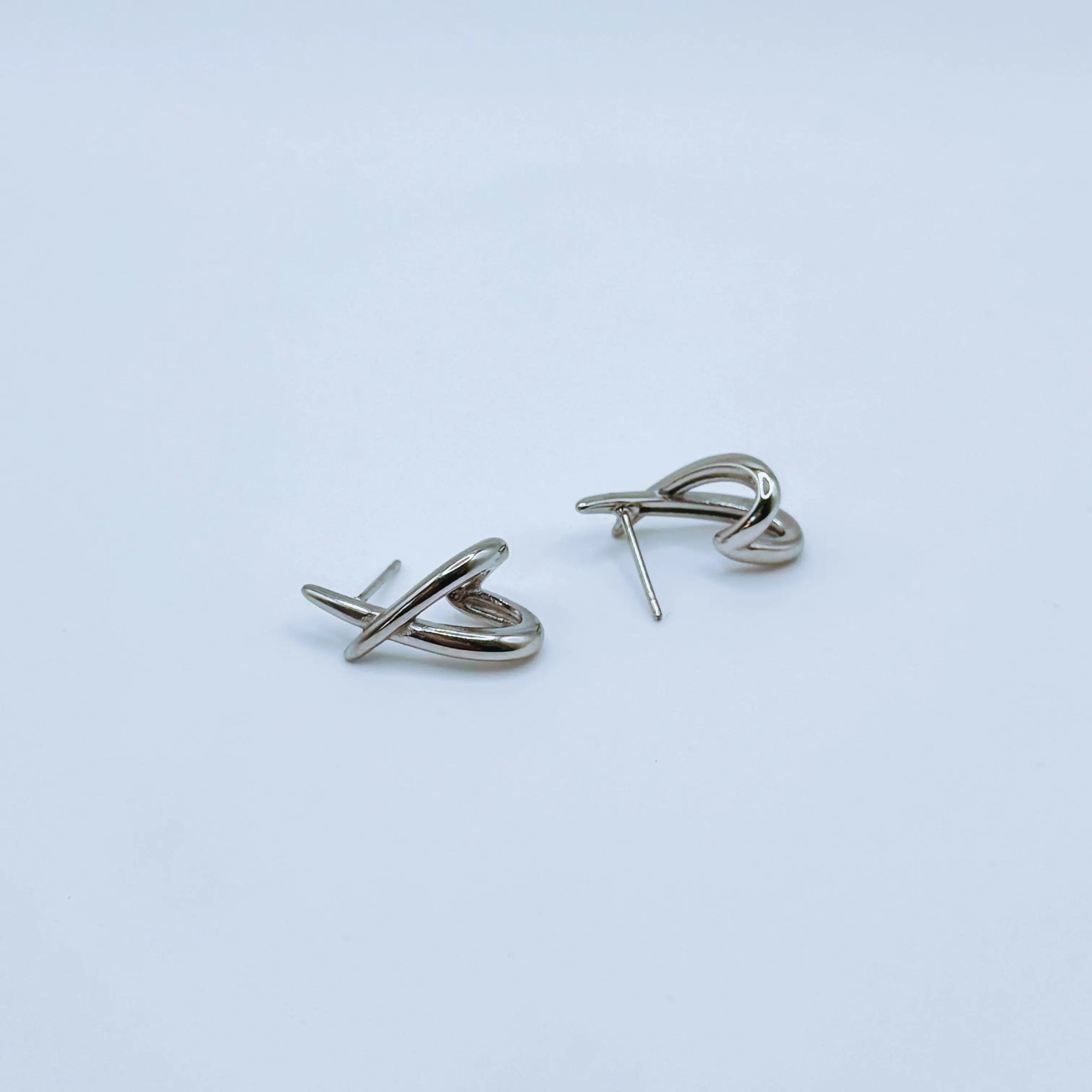 Silver Wishbone Earrings
