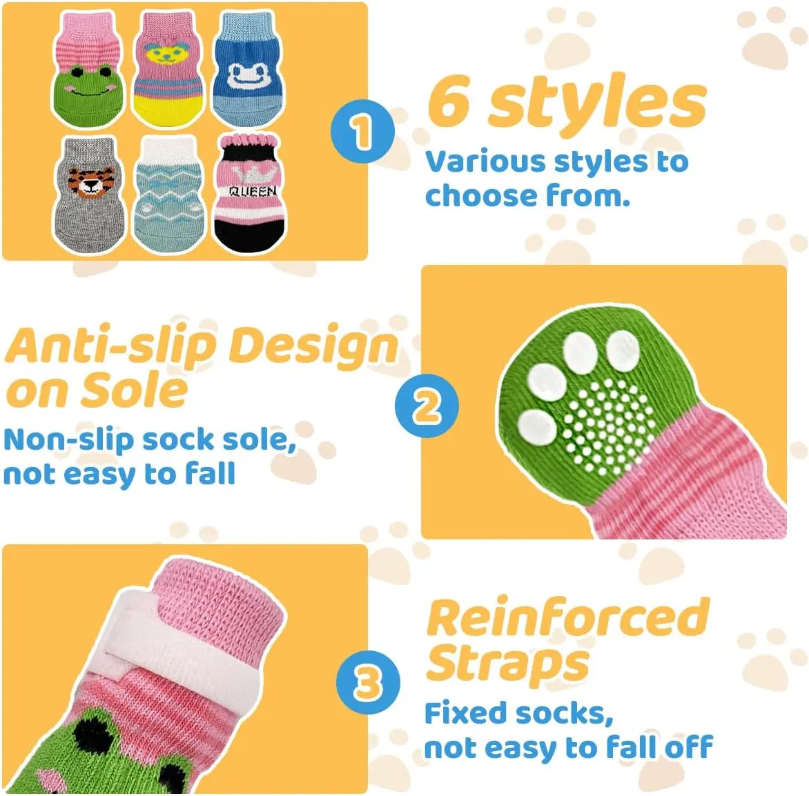 Zansens 24 Pcs Cat Mittens to Prevent Scratching,Breathable Cat Foot Cover,Cats Claw Protector,Non Slip Dog Socks with Nylon Belt for Nail Trimming Bathing