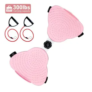 Silent double pedal dual axis rebound belt tension rope rotating waist twisting machine fitness equipment waist twisting disk machine fitness