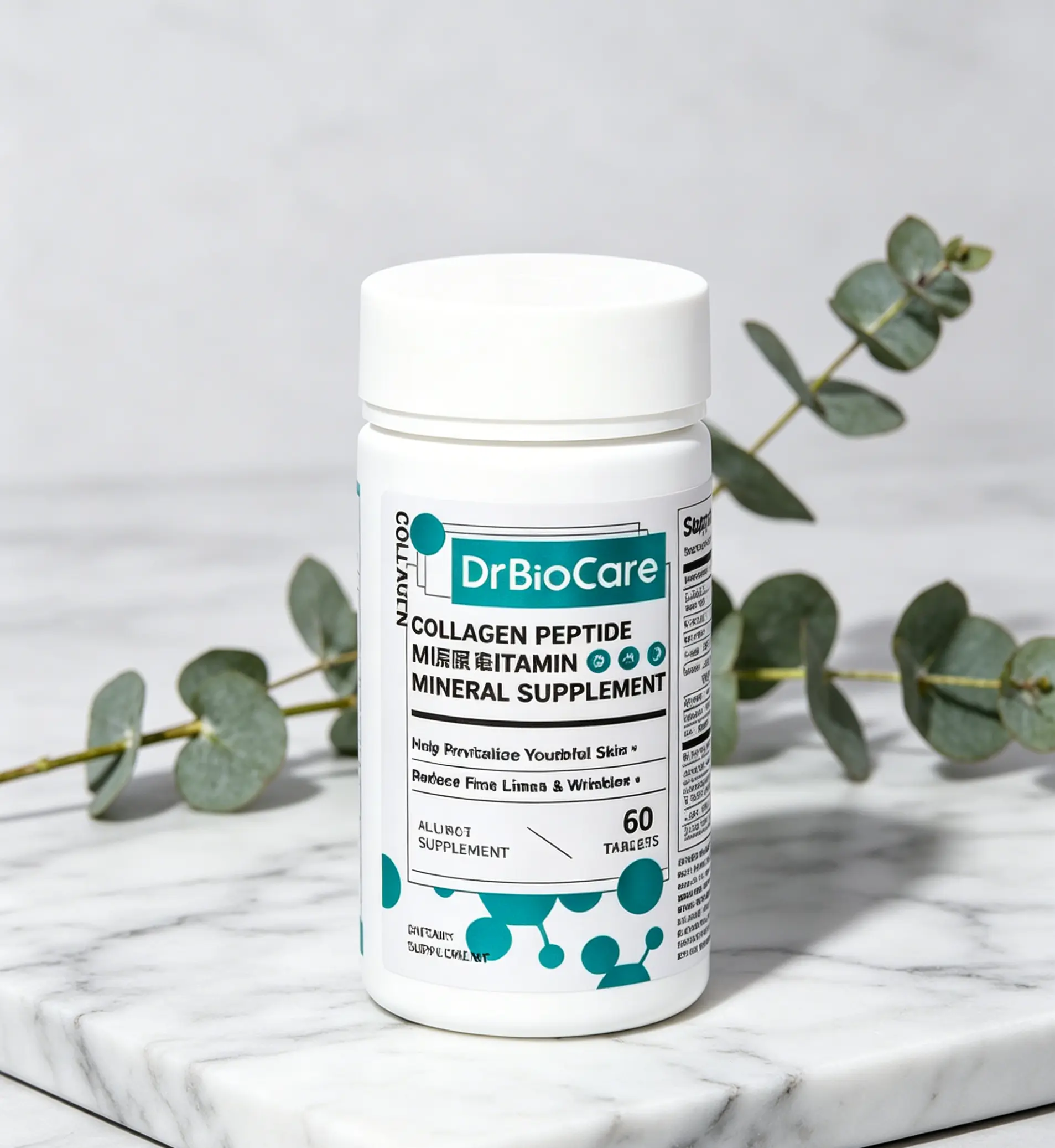 DrBioCare Edible All-Round Nutrition Supplement, Multivitamins Collagen Probiotics D3 C B Vitamins