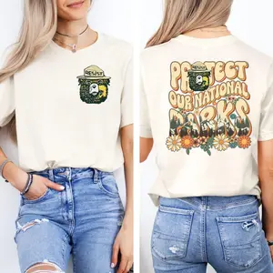 Protect our National Parks 2 Sides T-Shirt, Environmental Activism Tee, Gift for Democrat, Protect Our National Parks Shirt, Resist Bear Tee