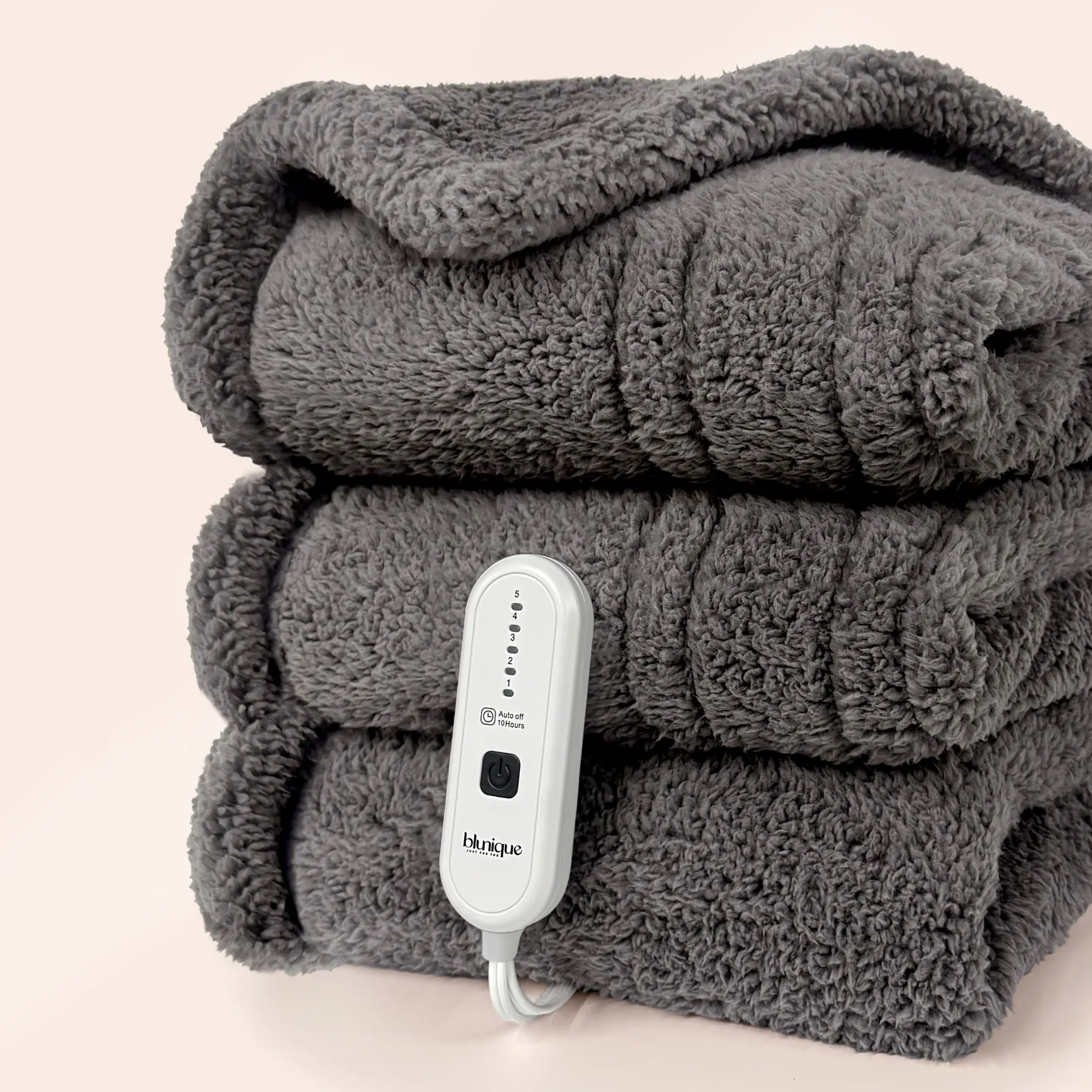【Buy 1 get 1 poker blanket free】 - Double-Sided Sherpa Electric Heated Blanket | 6 Fast Heating Levels, 2-4H Auto-Off, Overheat Protection & Machine Washable Household Appliance
