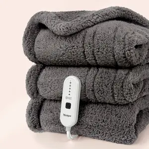 【Buy 2 get 1 poker blanket free】 - Double-Sided Sherpa Electric Heated Blanket | 6 Fast Heating Levels, 2-4H Auto-Off, Overheat Protection & Machine Washable Household Appliance