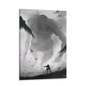 Attack on Titan Poster AOT Anime Wall Art Canvas Prints Atrippy Style – Room Decor Wall Art Poster for Bedroom Dorm Aesthetic, Waterproof UV-Protected Fade-Resistant Wall Art Painting(New arrivals in May)