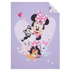 4pc Toddler Minnie Mouse Reversible Bed Set