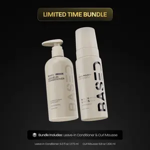BASED Hydration & Volume Duo | Leave-In Conditioner & Curl Mousse Bundle | Premium, Non-Toxic Ingredients