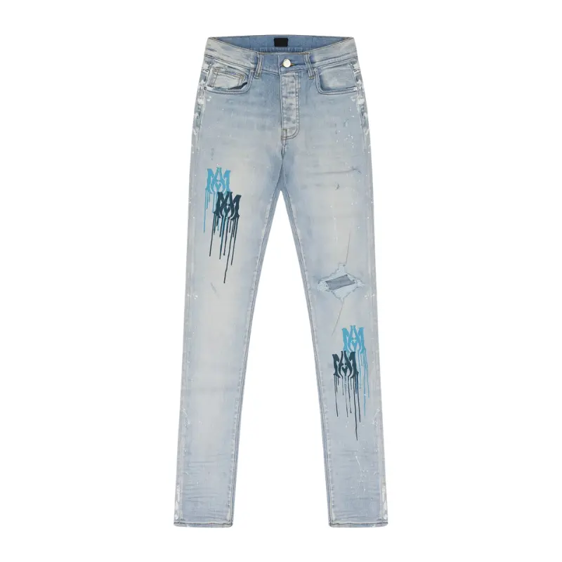 Amiri 'MA Drip' Blue Jeans Amiri 'MA Drip' Blue Jeans