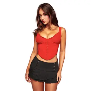BRI CORSET - RICH RED