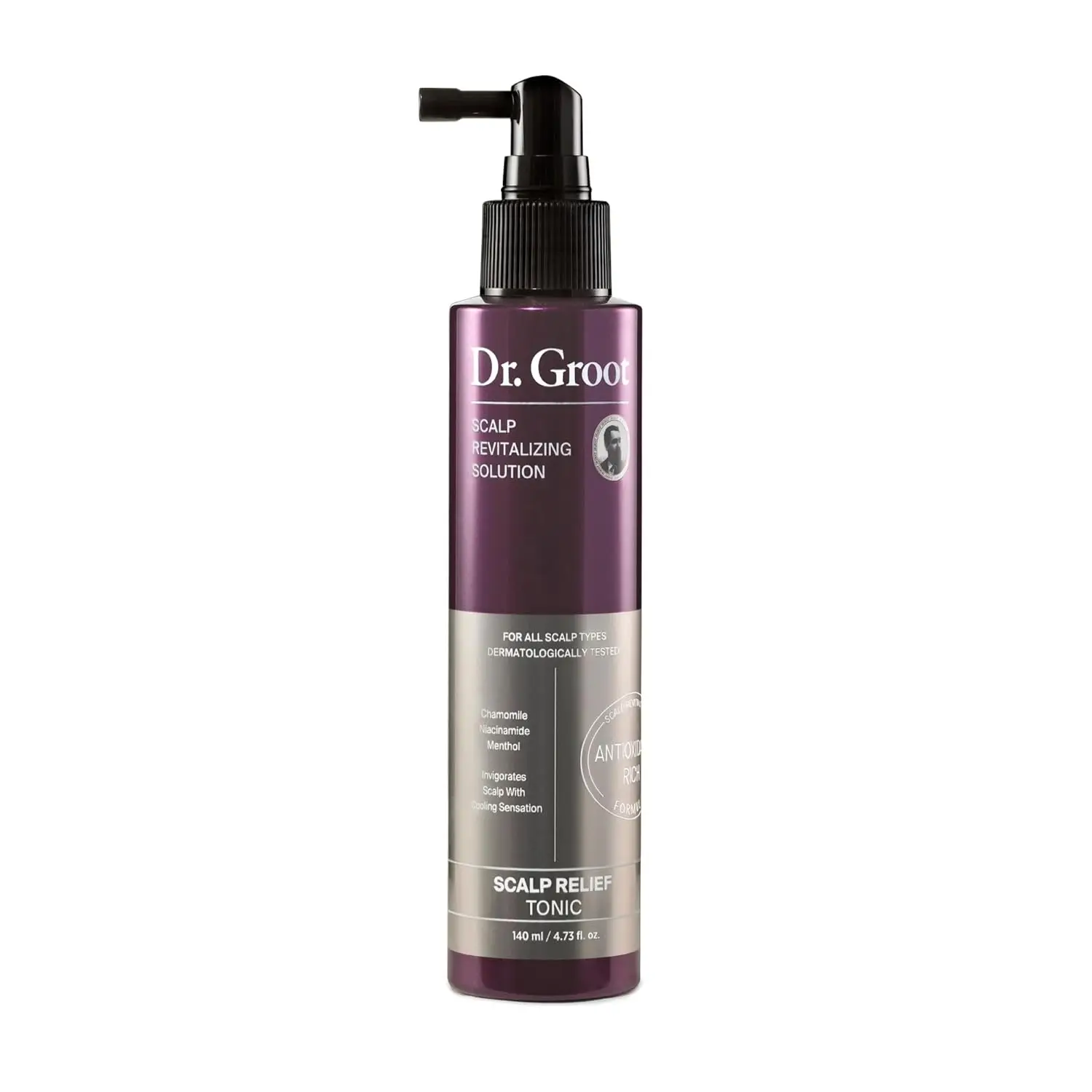 Dr. Groot Scalp Relief Tonic, Korean Hair Care with Chamomile, Niacinamide, Ment...