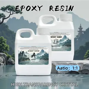 32 Ounce Crystal Clear Epoxy Resin Kit, Safe Non-Toxic DIY Starter Set, Easy to Mix Ratio 1:1, Ideal for Crafts Molding Jewelry Casting, DIY Jewelry Making