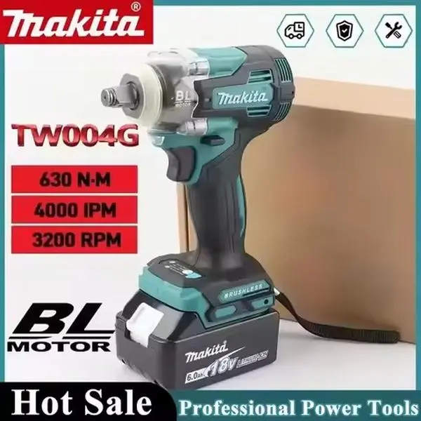 Makita DTW004G 40V Max XGT Brushless Cordless Impact Wrench, High‑Torque Heavy‑Duty Power Wrench