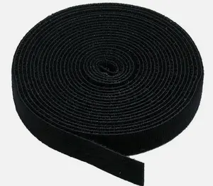 Hook and Loop Fastening Tape 5 yard roll 0.75 in Black 5828