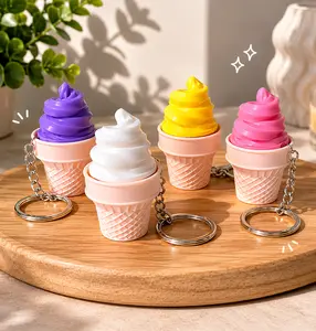 Ice Cream Clicker Keychain - 3D Printed Fidget Toy