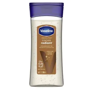 Vaseline Intensive Care Radiant Body Oil Gel with Cocoa Butter for Dry Skin, 6.8 fl oz Pack of 2 - Moisturizing Body Lotion