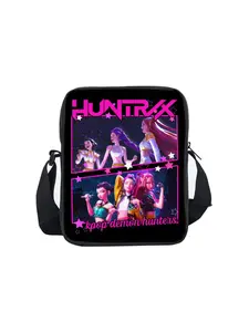 Huntress Girl Group Pattern Printed Single-Sided Small Crossbody Messenger Bag Cross Body Bags
