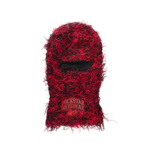 Seantee 2.0 Red Fuzzy Ski Mask