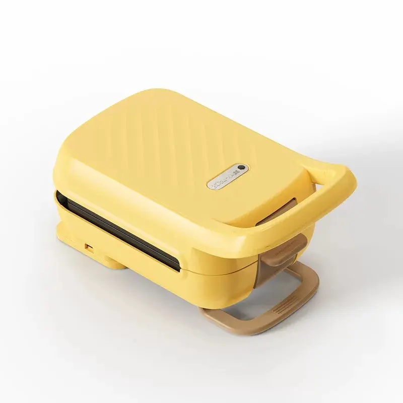 Basic Rectangular Household Thick Sandwich Maker, 23x15cm Multifunctional Toast & Press Breakfast Machine with 1-Touch Control