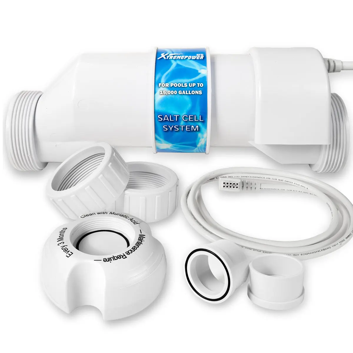 XtremepowerUS Salt Cell Plate Chlorination In-Ground Pool up to 15,000 Gallons