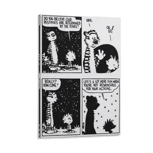 Funny Calvin Hobbes Canvas Wall Art Posters For Room Aesthetic And Decor Canvas Poster Bedroom Decor Sports Landscape Office Room Decor Gift