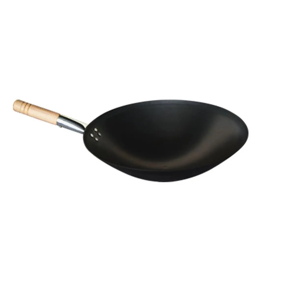SPT SL-PA400C 17 ft Cool Roll Iron Wok with Handle, Home Cooking Skillet-Stir-Fry Pan, Dishwasher Safe, Induction Stovetop Compatible