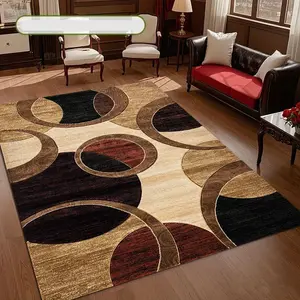 Luxury Vintage Patterned Velvet Carpet, Soft Comfortable Home Decor Rug, Living Room Sofa Mat, Bedroom Bedside Rug, Multi-Scene Use,merry Christmas、let it snow