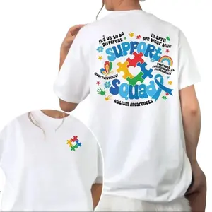 Autism T Shirt, Autism Awareness T Shirt, Family Autism Support Squad, Mom Sweatshirt, Neurodiversity Hoodie, Inclusion T Shirt, Unisex Sweater Pullover Tee
