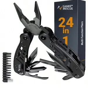 Multi-Function Car Repair Tool Set with Multiple Bits & Oxford Bag, Portable High-Quality Metal Pliers for Home & Outdoor Use, Portable Hand Tools Multi Tool Kit Outdoor Multifunctional Tools