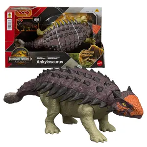 Jurassic World Rebirth Wild Roar Ankylosaurus Interactive Dinosaur Figure