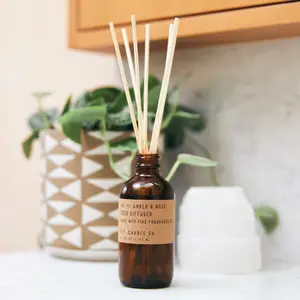 P.F. Candle Co. Amber and Moss 3.5 Oz Reed Diffuser