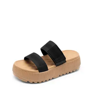 DREAM PAIRS Women's Chunky Platform Wedge Sandals - Adjustable Slip-On, Lightweight, Comfortable, Non-Slip, Waterproof Open-Toe Shoes for 2026 Summer Vacation, Beach, Sandals Women, Platform Sandals