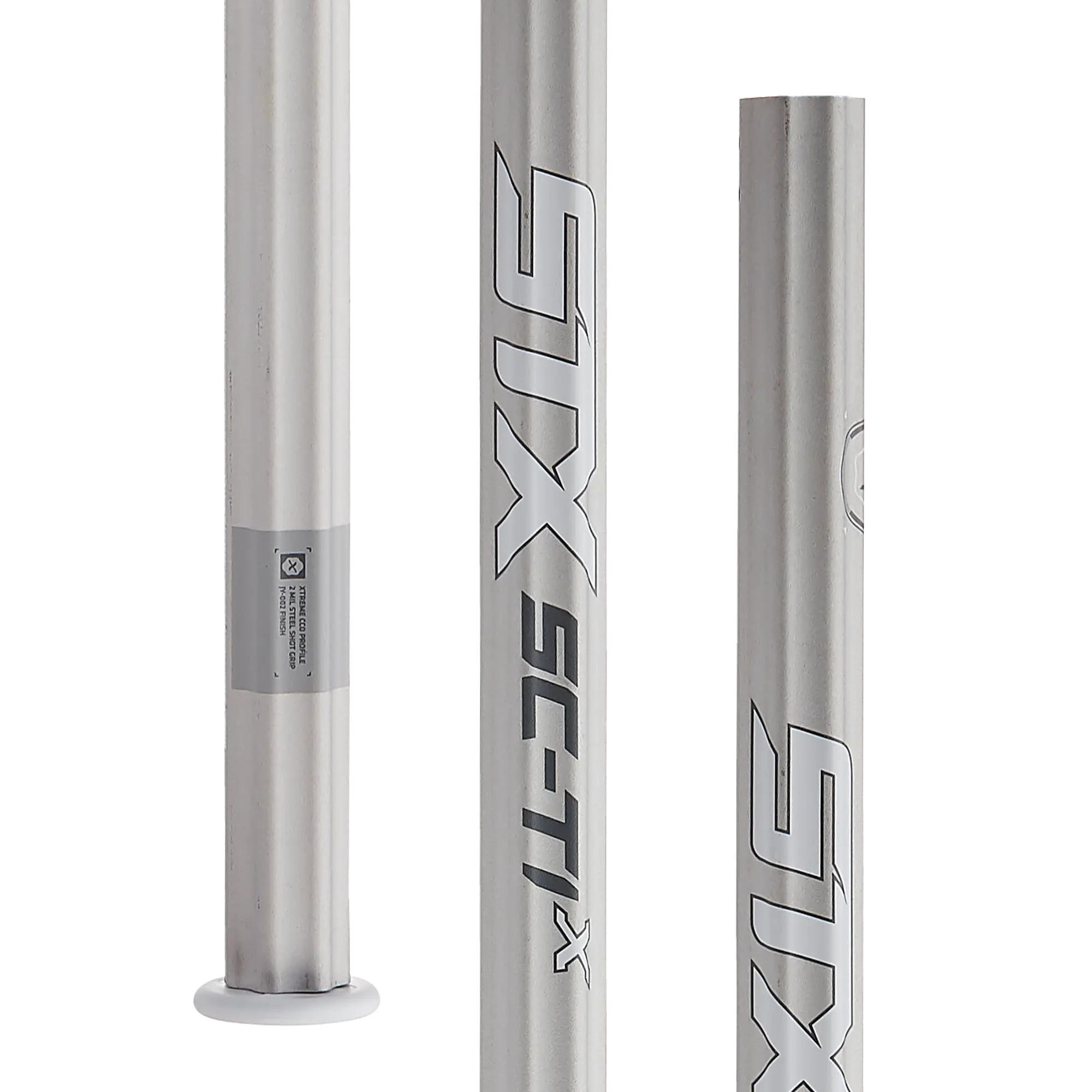 STX Sc-Ti X Alloy Lacrosse Shaft - Unisex Minimalist Attack Play Shaft, 150g Alloy with Finger Contour, Curved & Contoured Edges, All Weather Conditions, Best-in-Class Strength-to-Weight Ratio, Integrated Cap, Durability