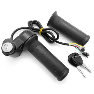 1 pair throttle grip universal electric bicycle scooter twist handlebar with lock Handle replacement parts Car Accessories