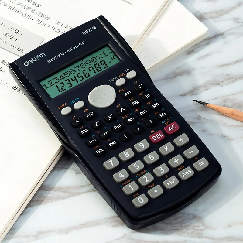 Scientific Calculator Standard Dark Blue 12-Digit LCD